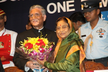 welcoming the President of India welcoming the President of India