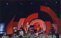 Usha Uthup captivates the audience at Kolkata by Bank Usha Uthup captivates the audience at Kolkata by Bank